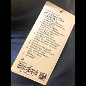 Lululemon Commission Pant Classic 28L NWT